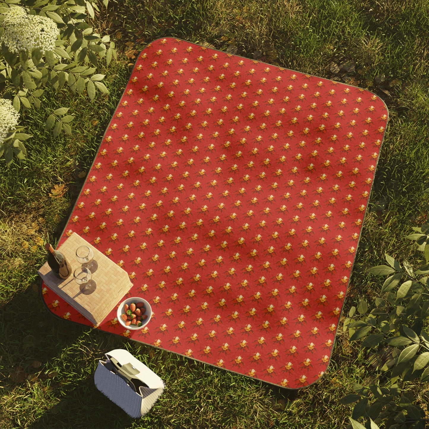 Orchid Sepal Picnic Blanket