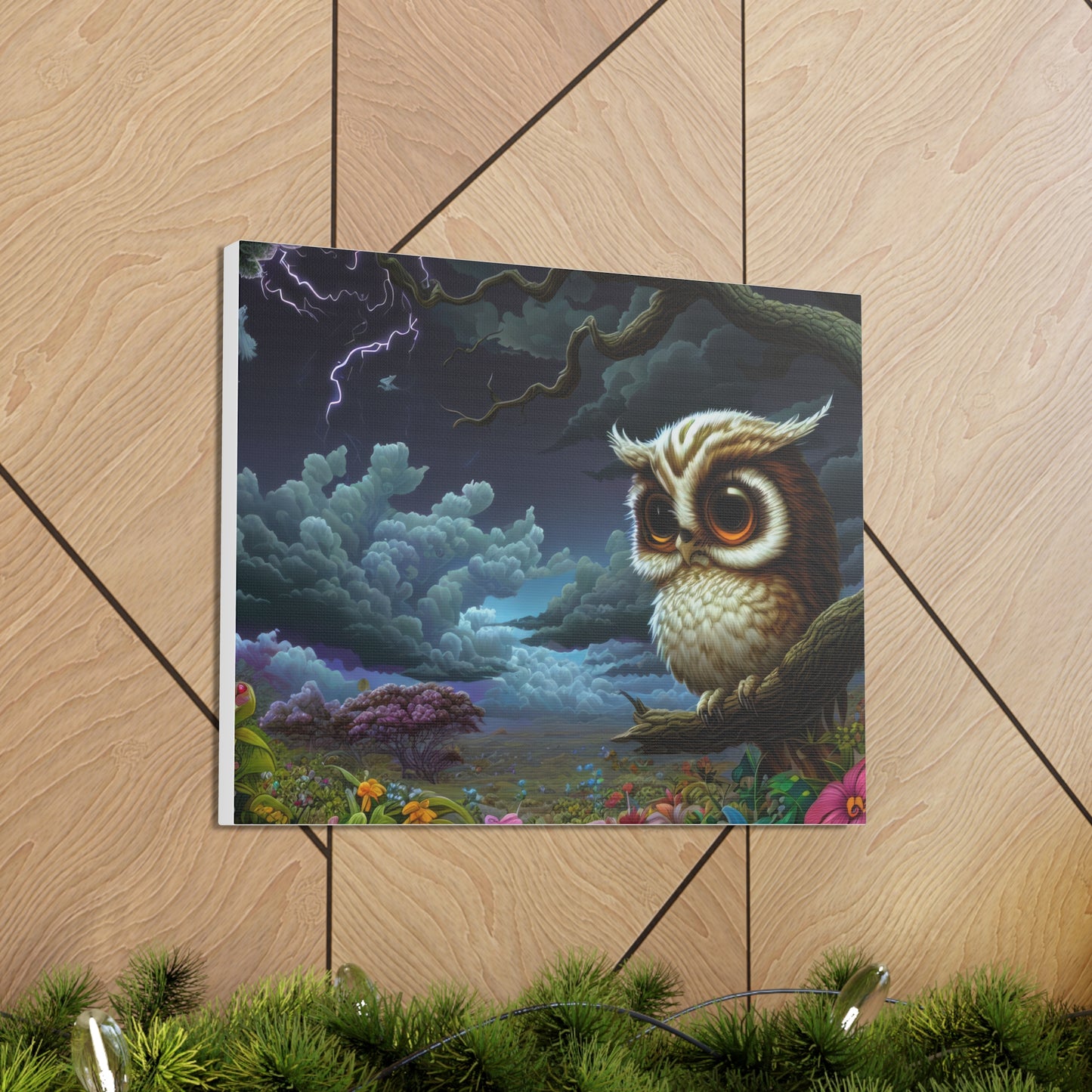 Iowa Owl - Canvas Wall Art