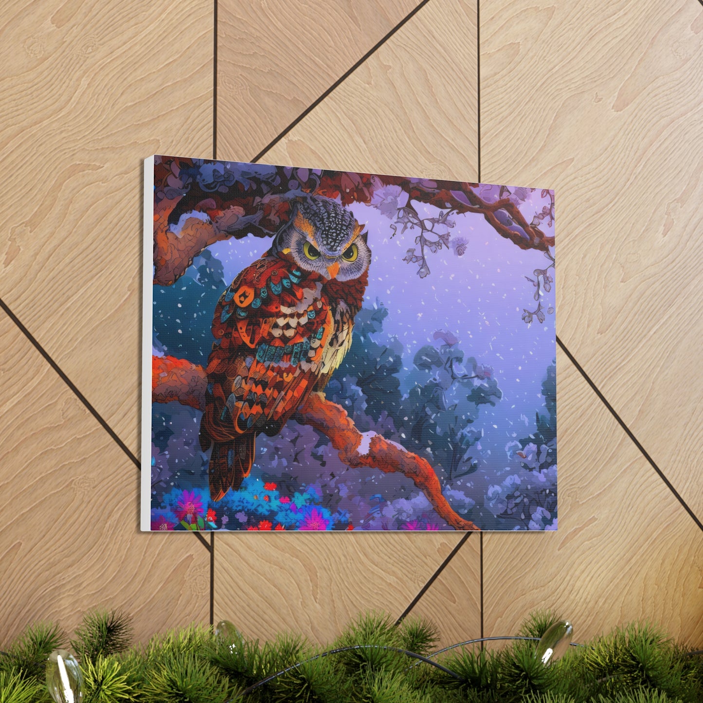 Wyoming Owl - Canvas Wall Art