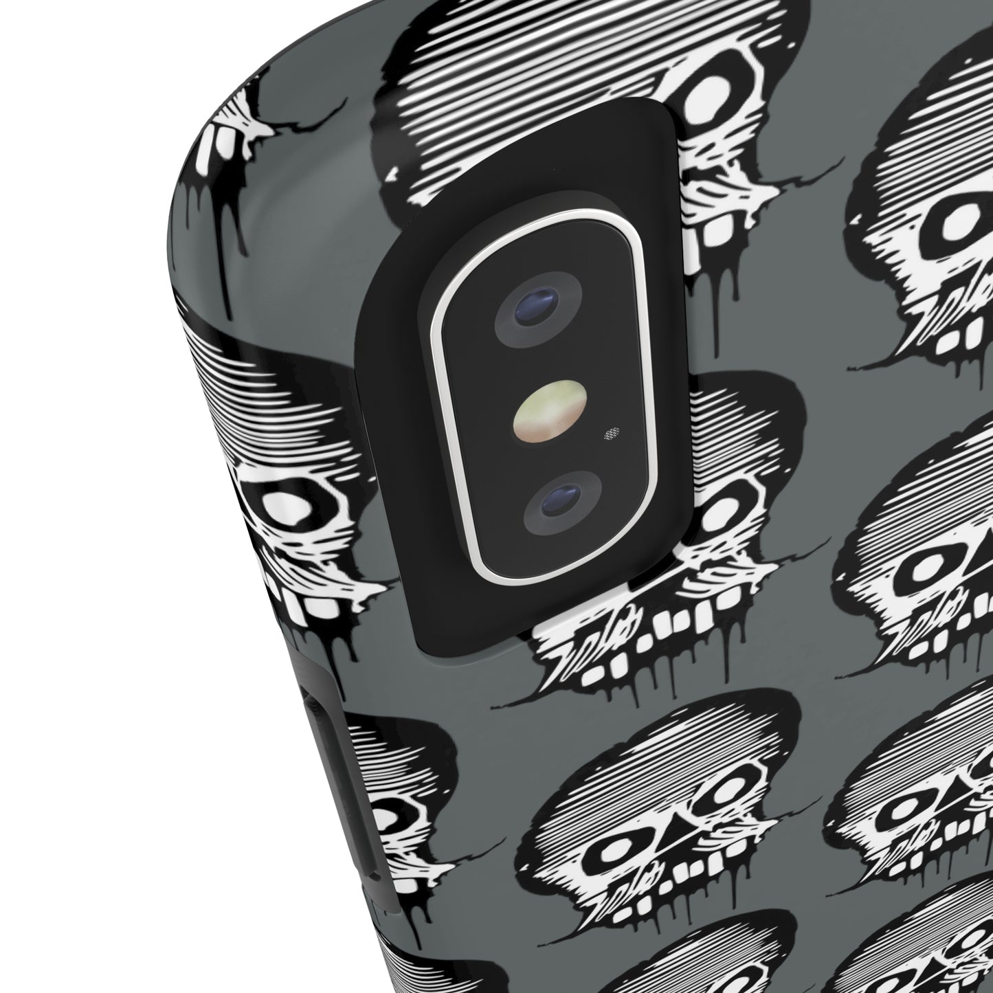 Skull Grey Tough Phone Case