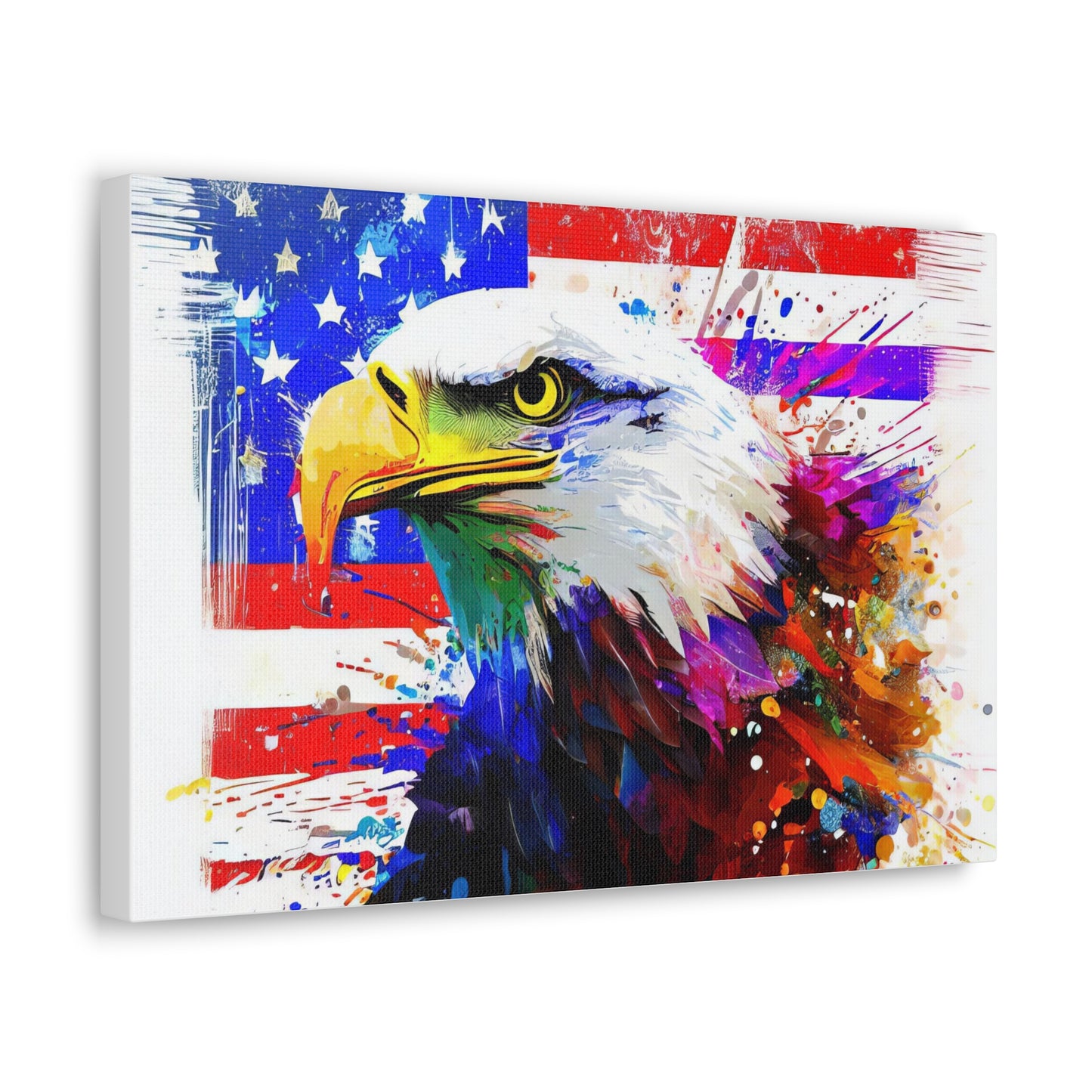 American Eagle Flag - Canvas Wall Art
