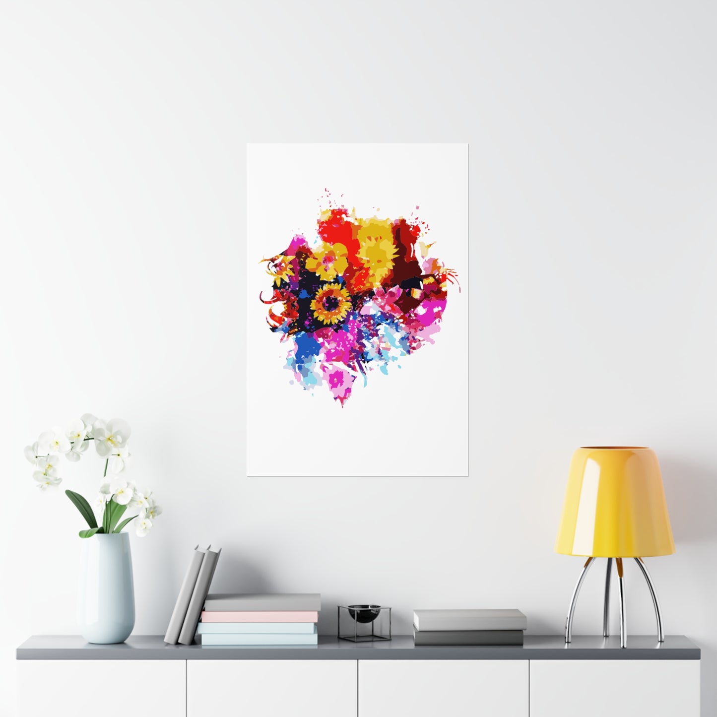 Floral Symphony Premium Matte Vertical Poster