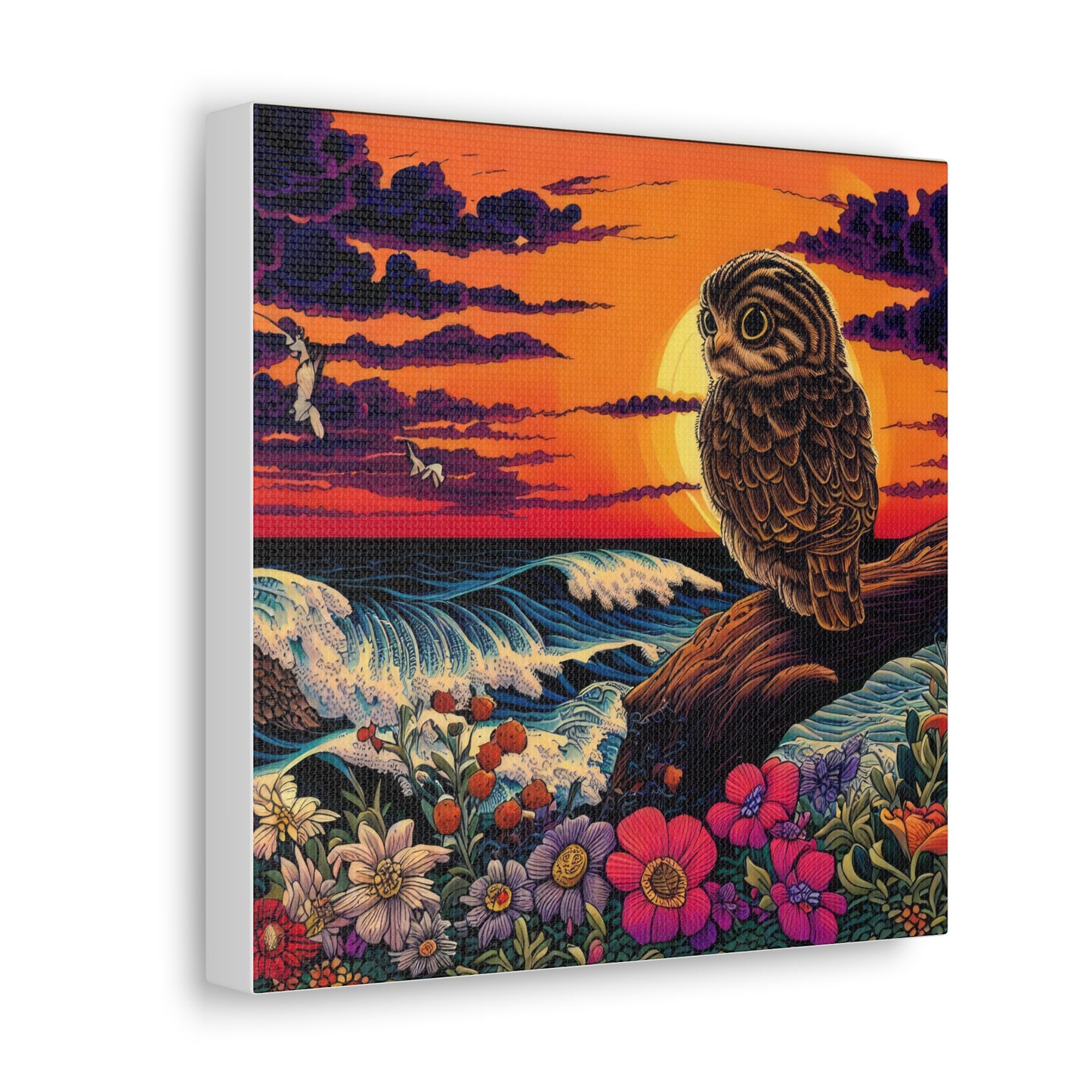 Wisconsin Owl  - Canvas Wall Art