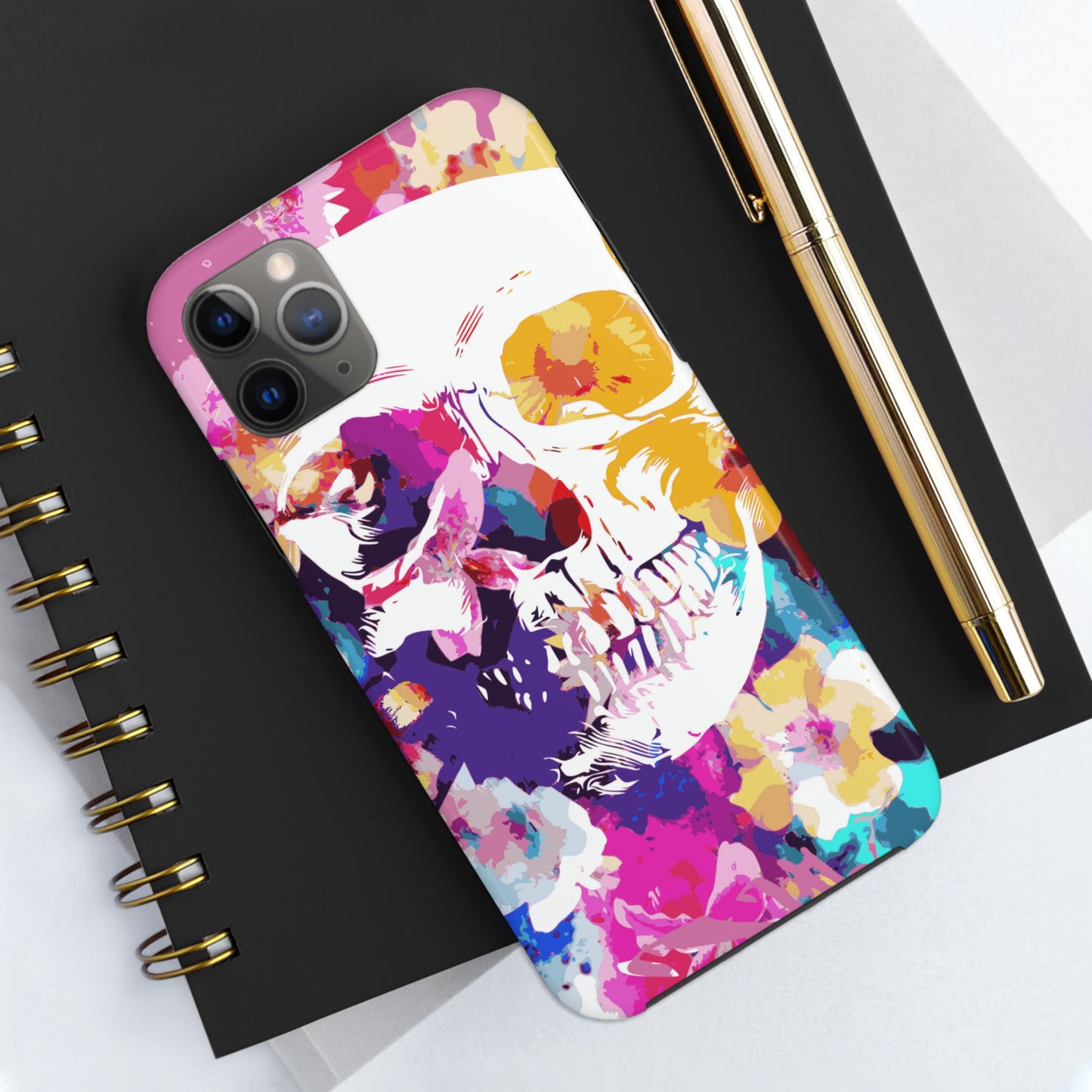 Skull and Bloom Tough Phone Case