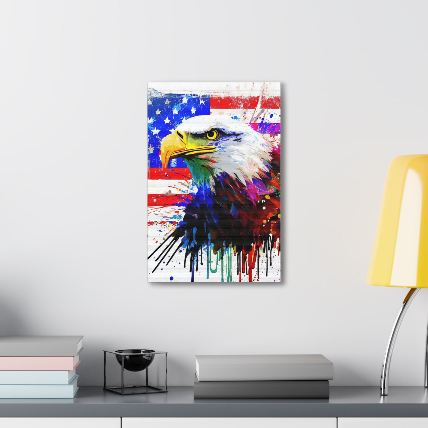 American Eagle Flag  - Canvas Wall Art