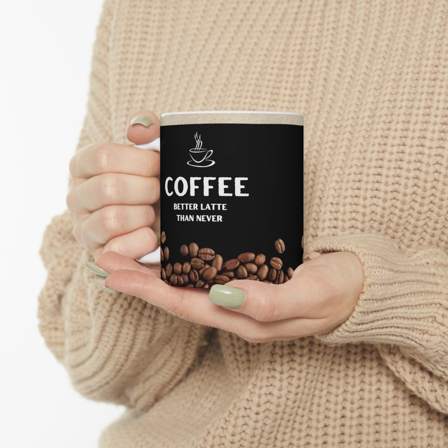 Black Coffee Mug 11oz - Better Latte