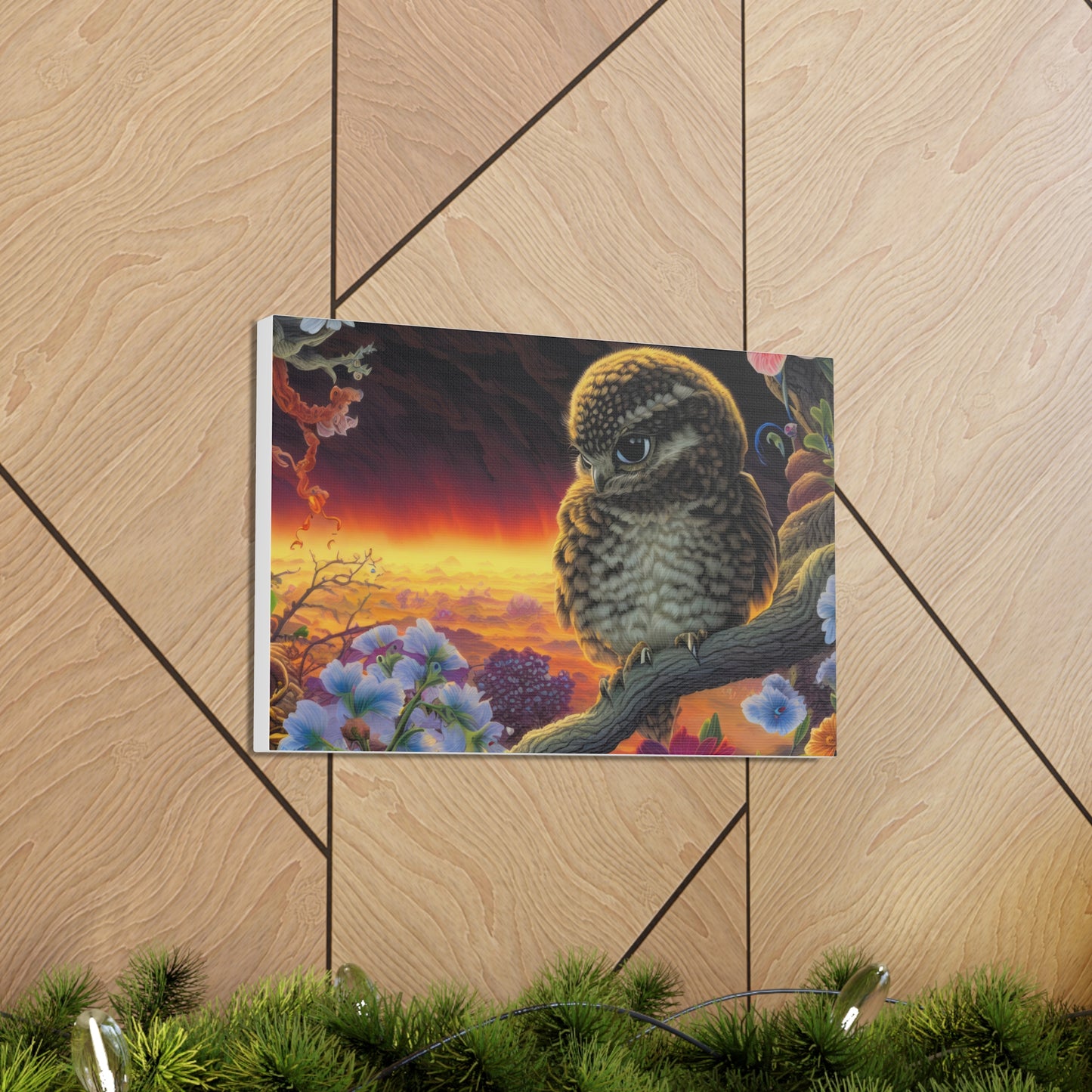 New Jersey Owl - Canvas Wall Art