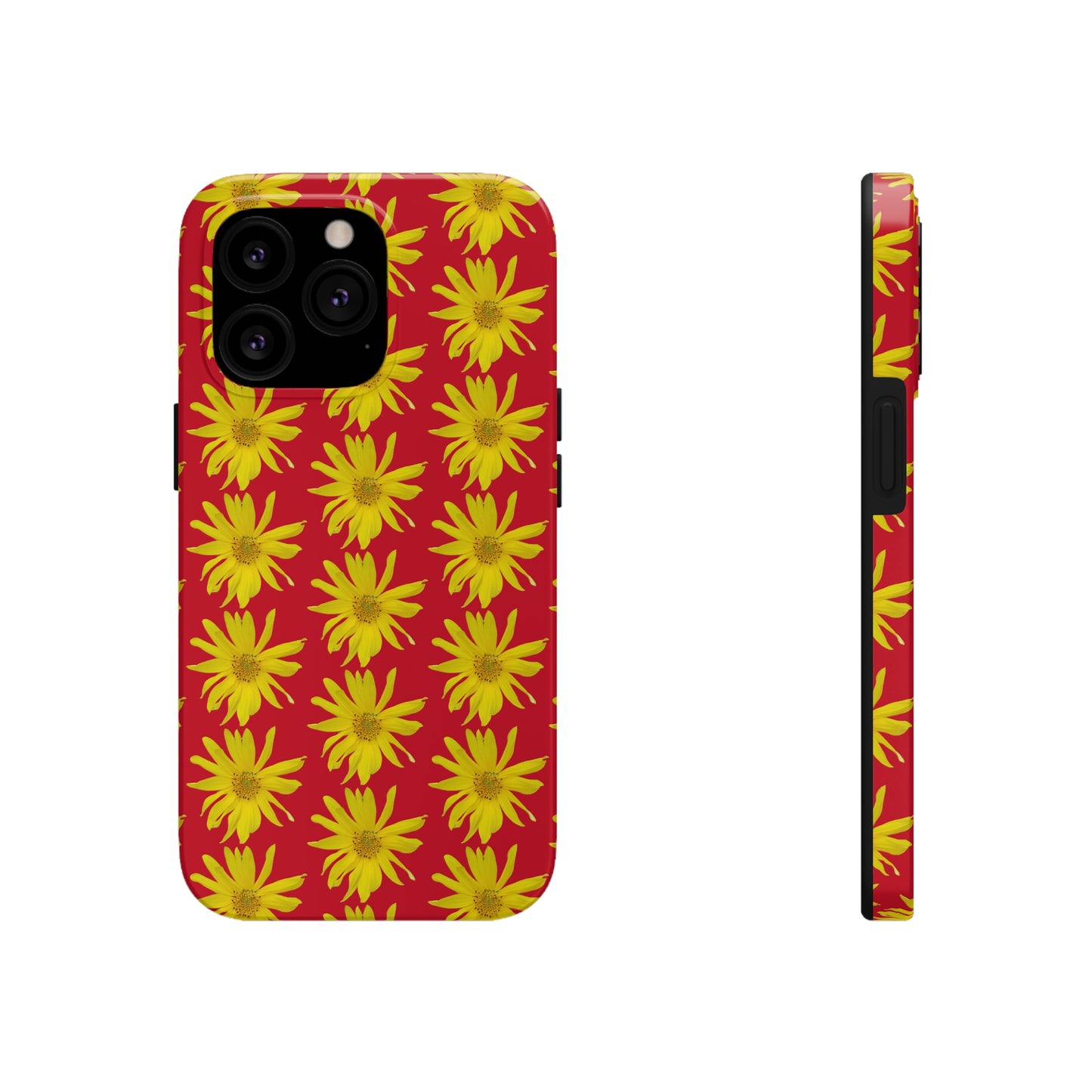 Wild Sunflower Red Tough Phone Case