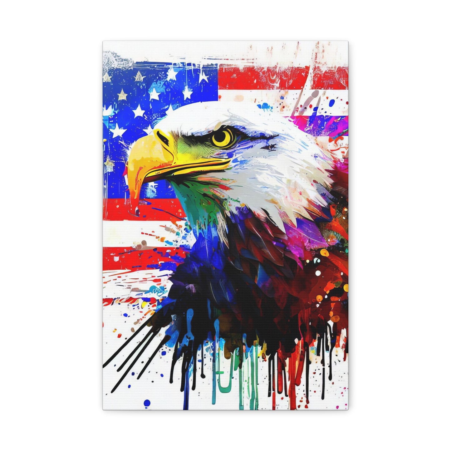 American Eagle Flag  - Canvas Wall Art