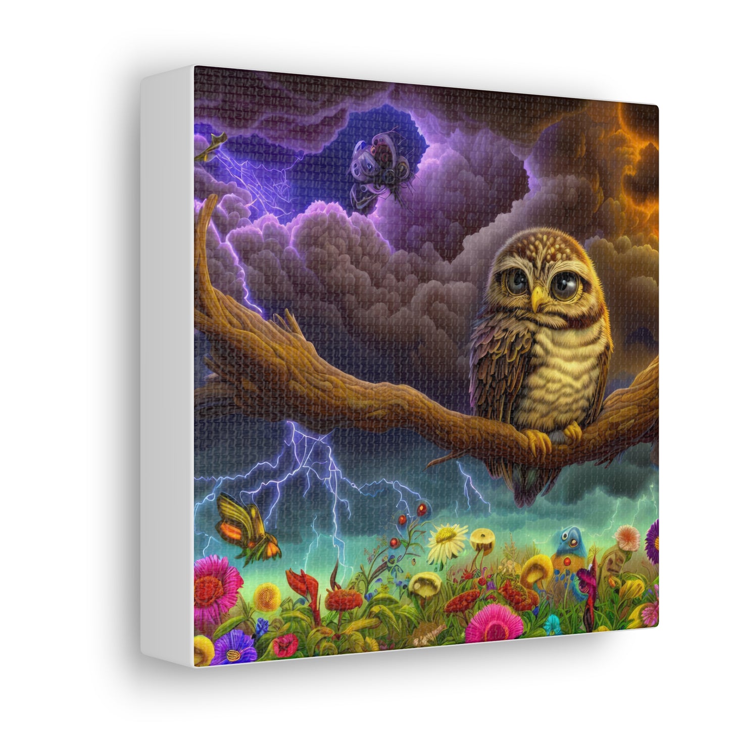 West Virginia Owl - Canvas Wall Art