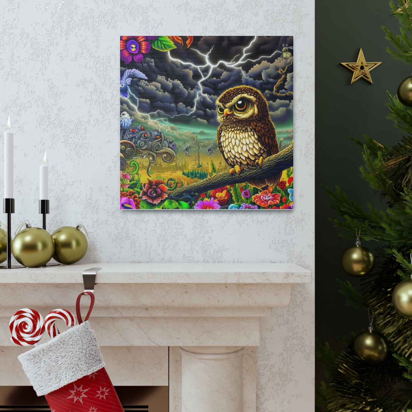 Oklahoma Owl - Canvas Wall Art