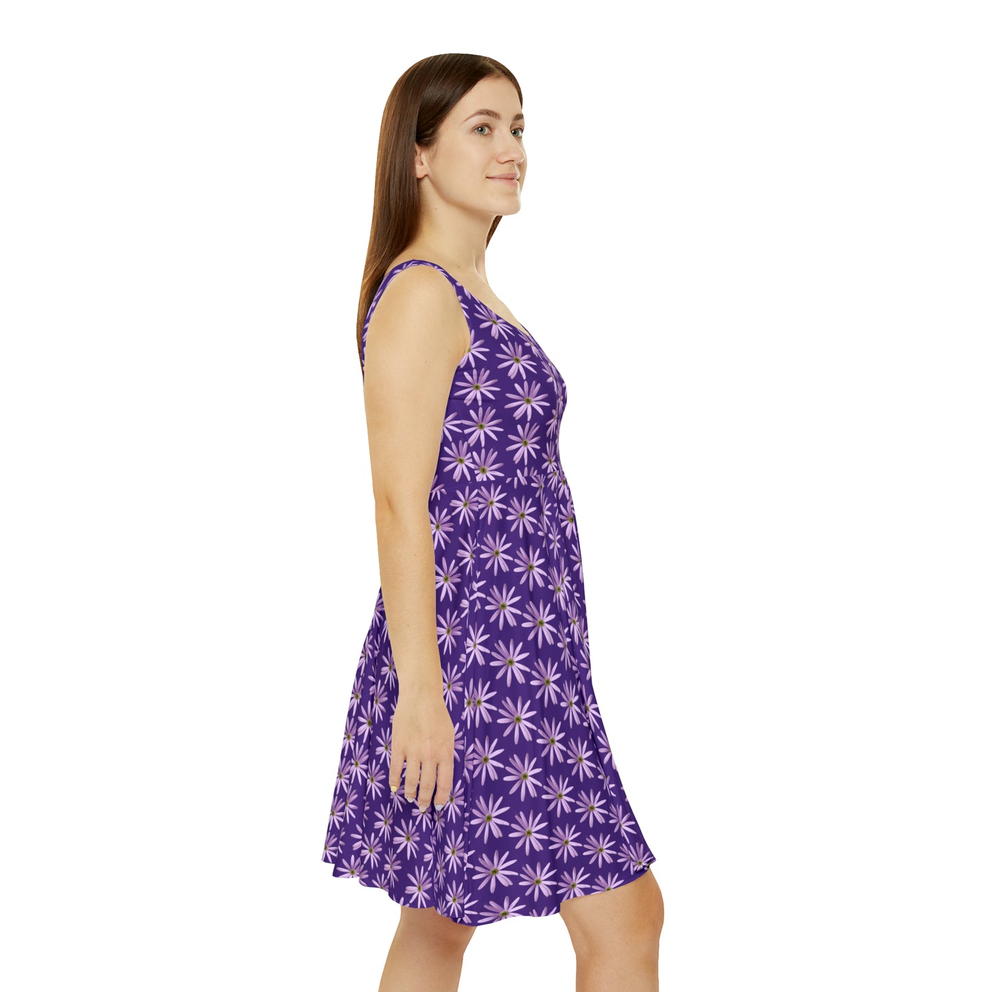 Aster Purple Skater Dress