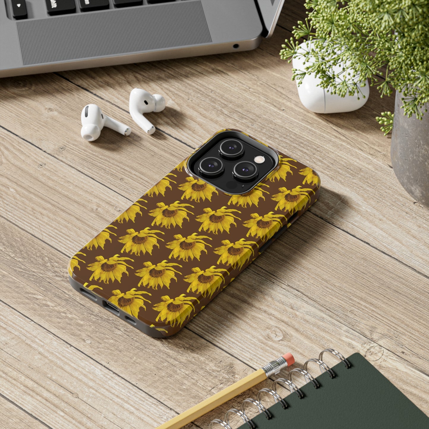 Fall Sunflower Brown Tough Phone Case