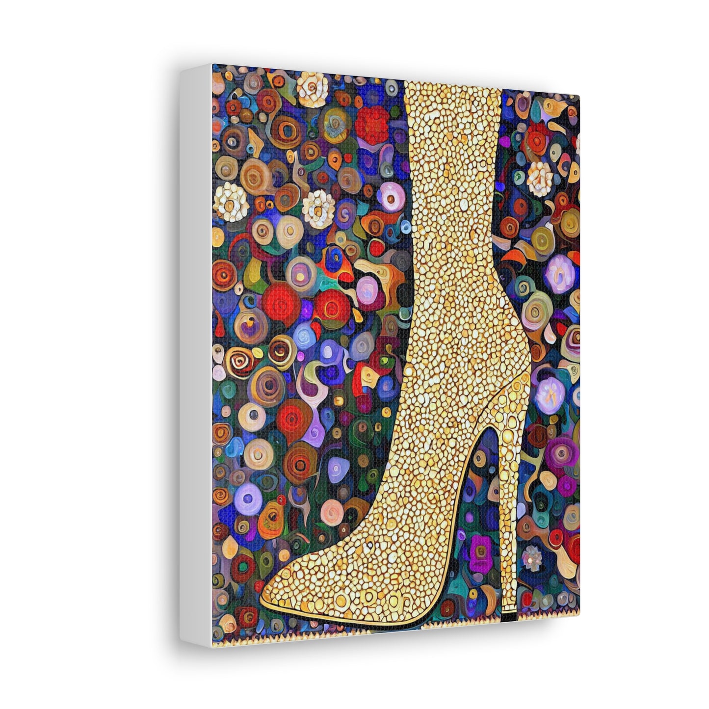 Gold Shoe  - Canvas Wall Art