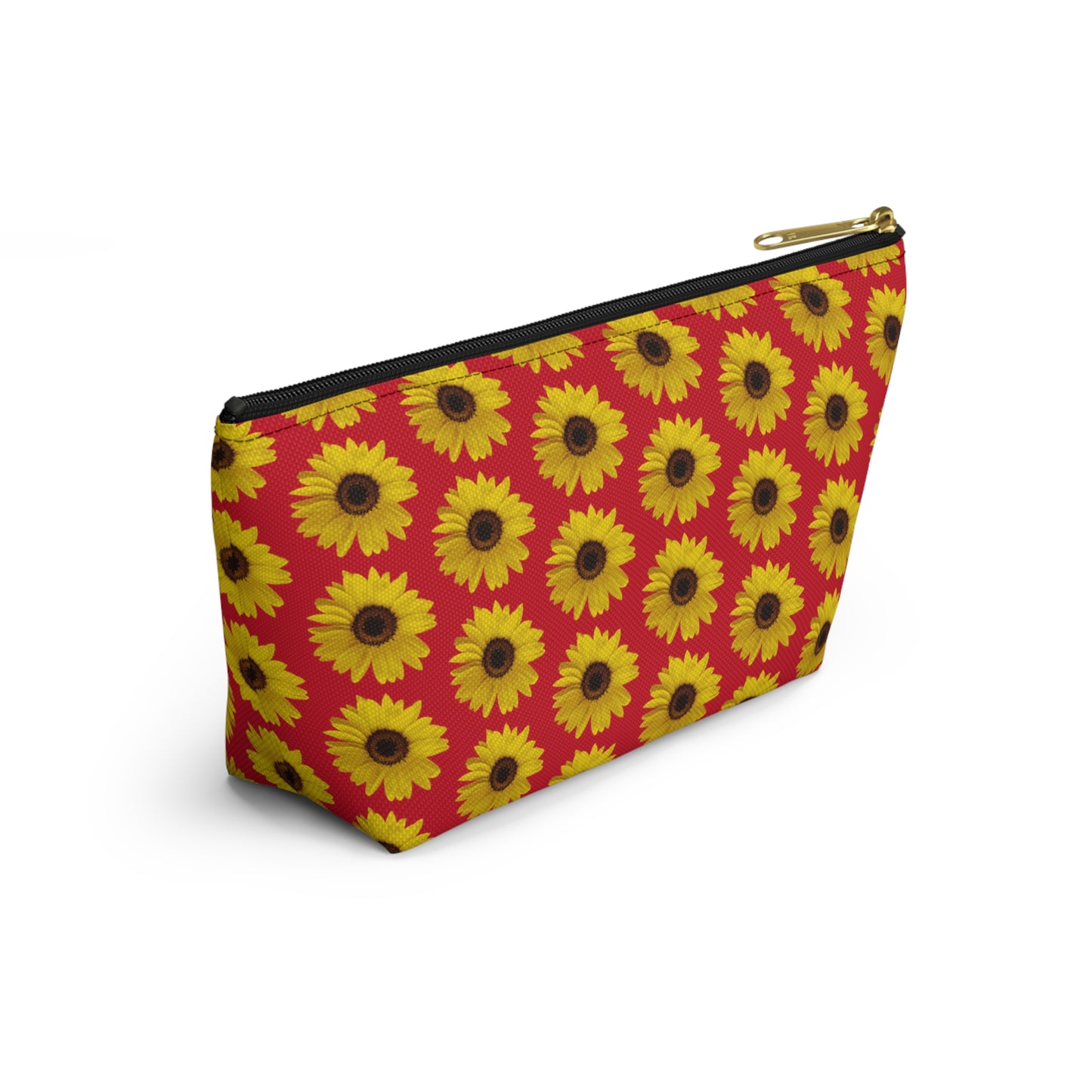 Sunflower Red Accessory Pouch w T-bottom