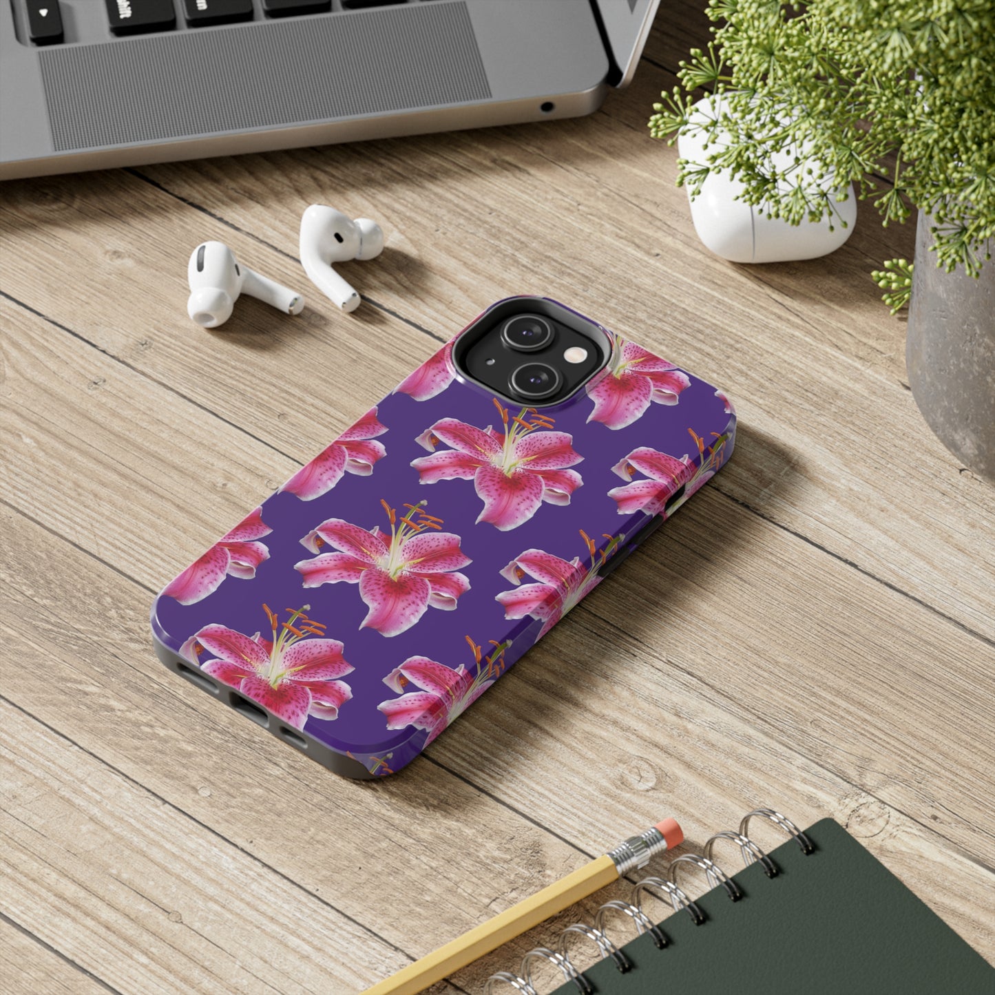 Stargazer Lily Purple Tough Phone Case