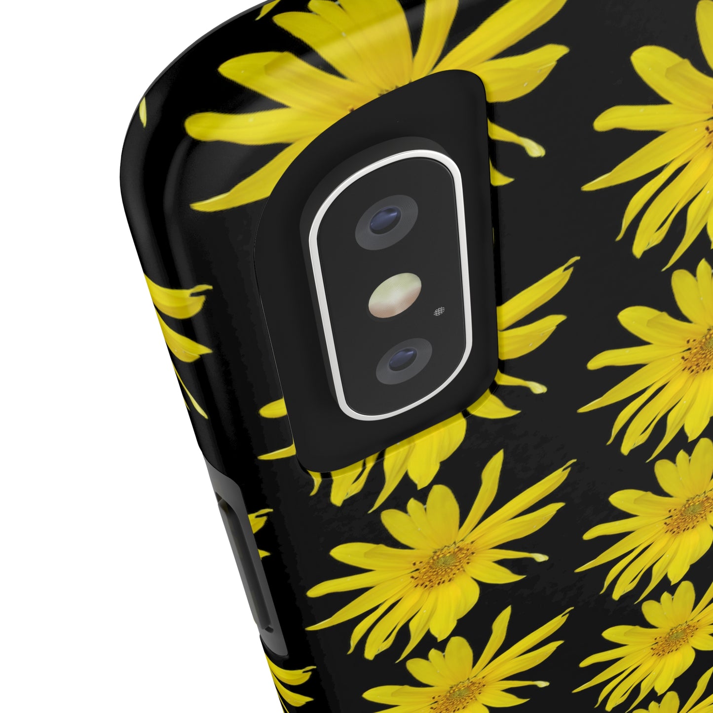 Wild Sunflower Black Tough Phone Case