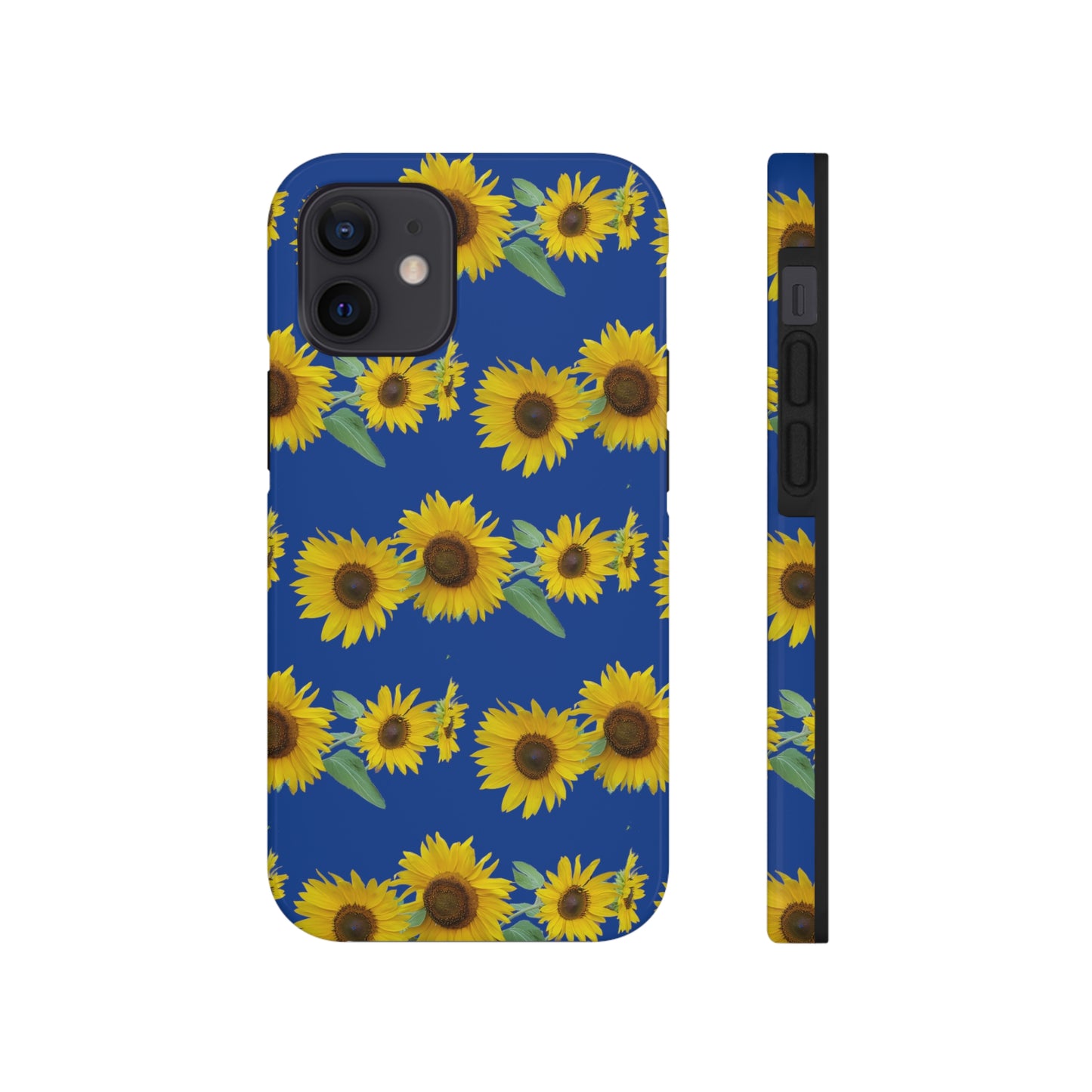 Sunflower Cluster Blue Tough Phone Case