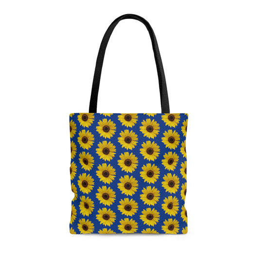 Sunflower Blue Tote Bag