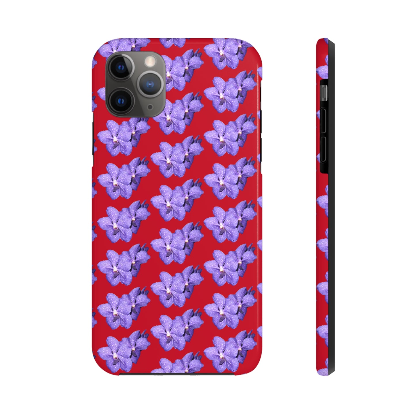 Blue Orchid Red Tough Phone Case