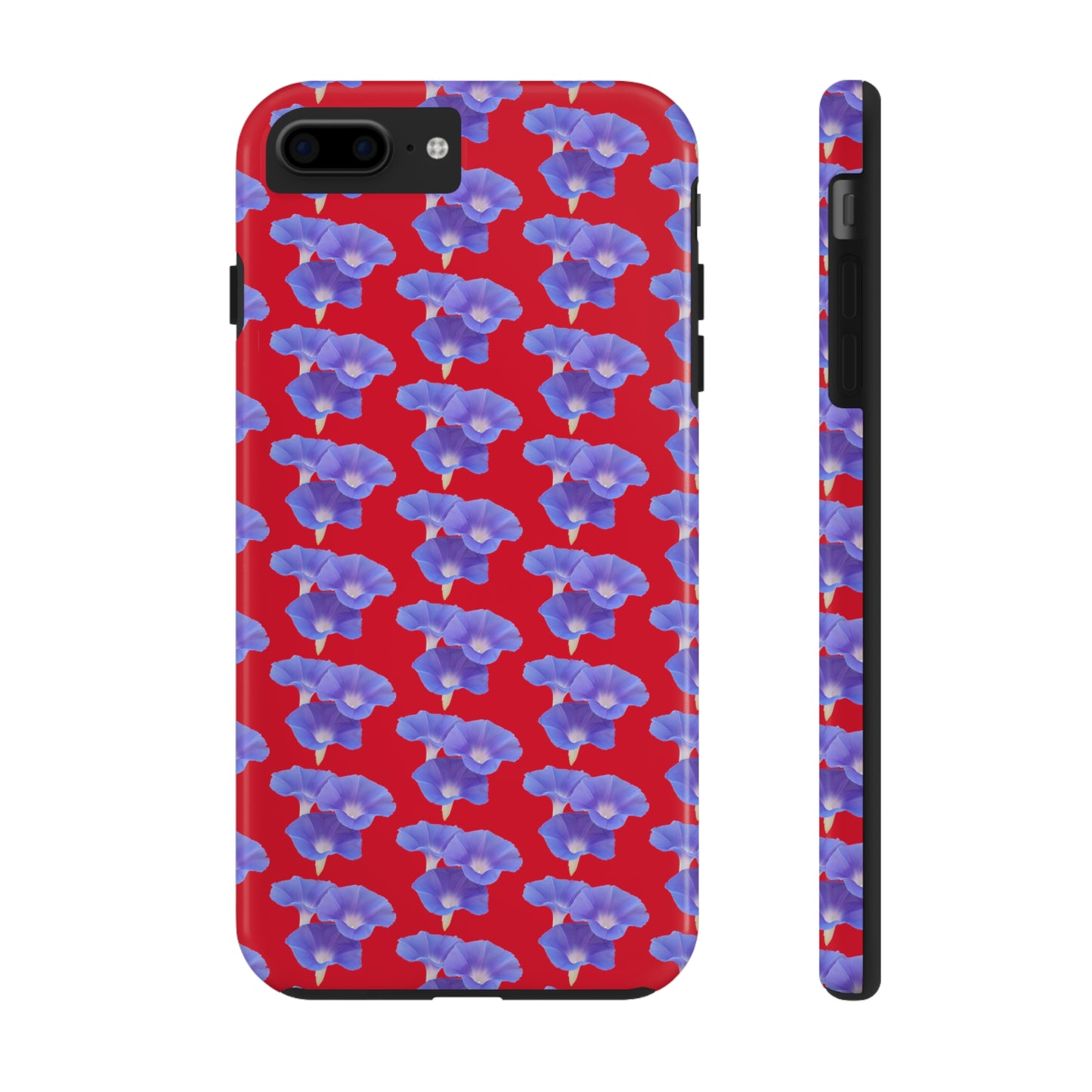 Purple Morning Glory Red Tough Phone Case