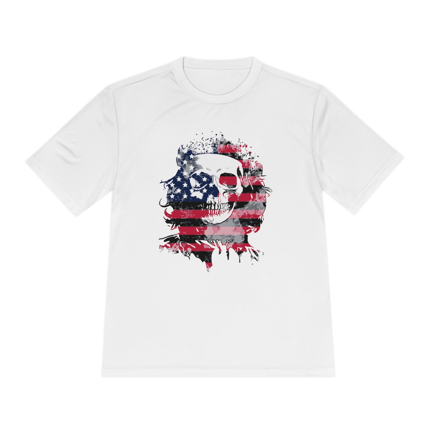 Skull and Flag Unisex Moisture Wicking Tee