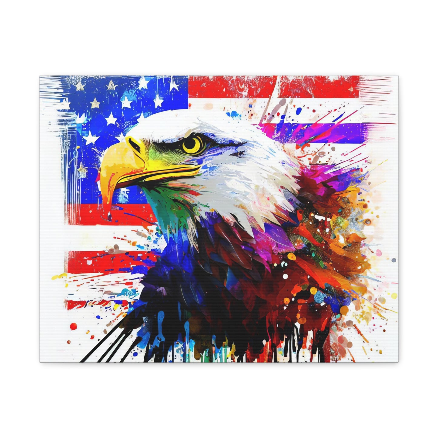 American Eagle Flag  - Canvas Wall Art