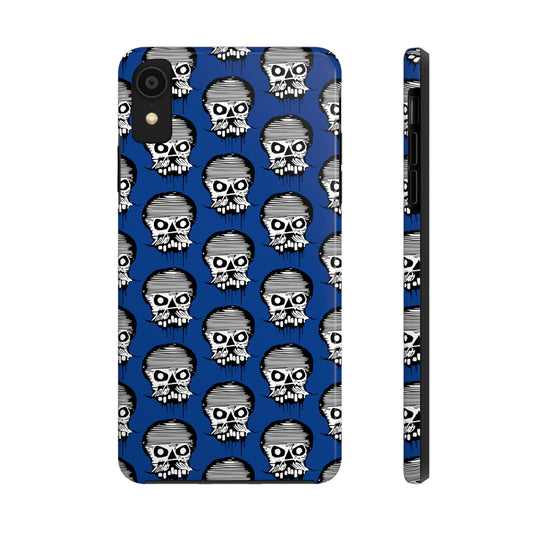 Skull Blue Tough Phone Case