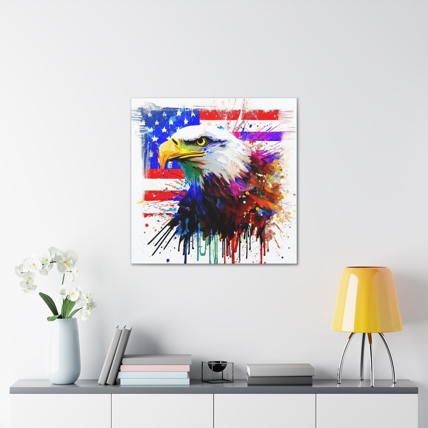 American Eagle Flag  - Canvas Wall Art