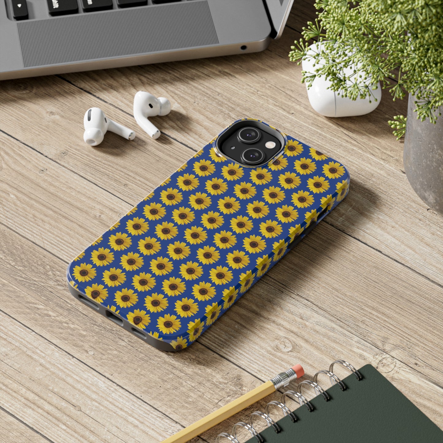 Sunflower Blue Tough Phone Case