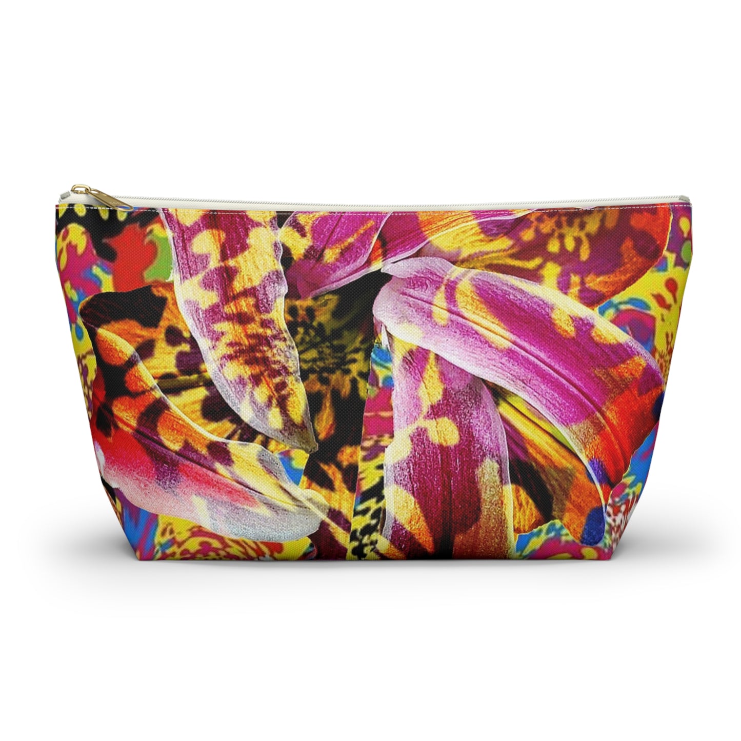 Floral Fiesta Accessory Pouch w T-bottom