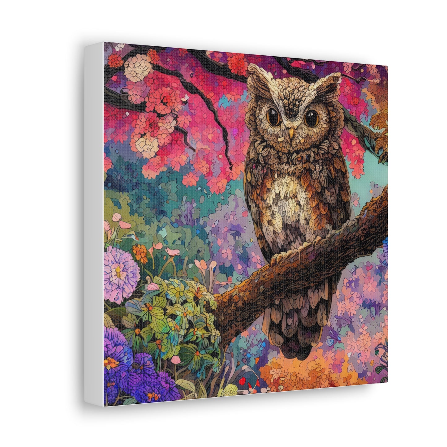 Nebraska Owl - Canvas Wall Art