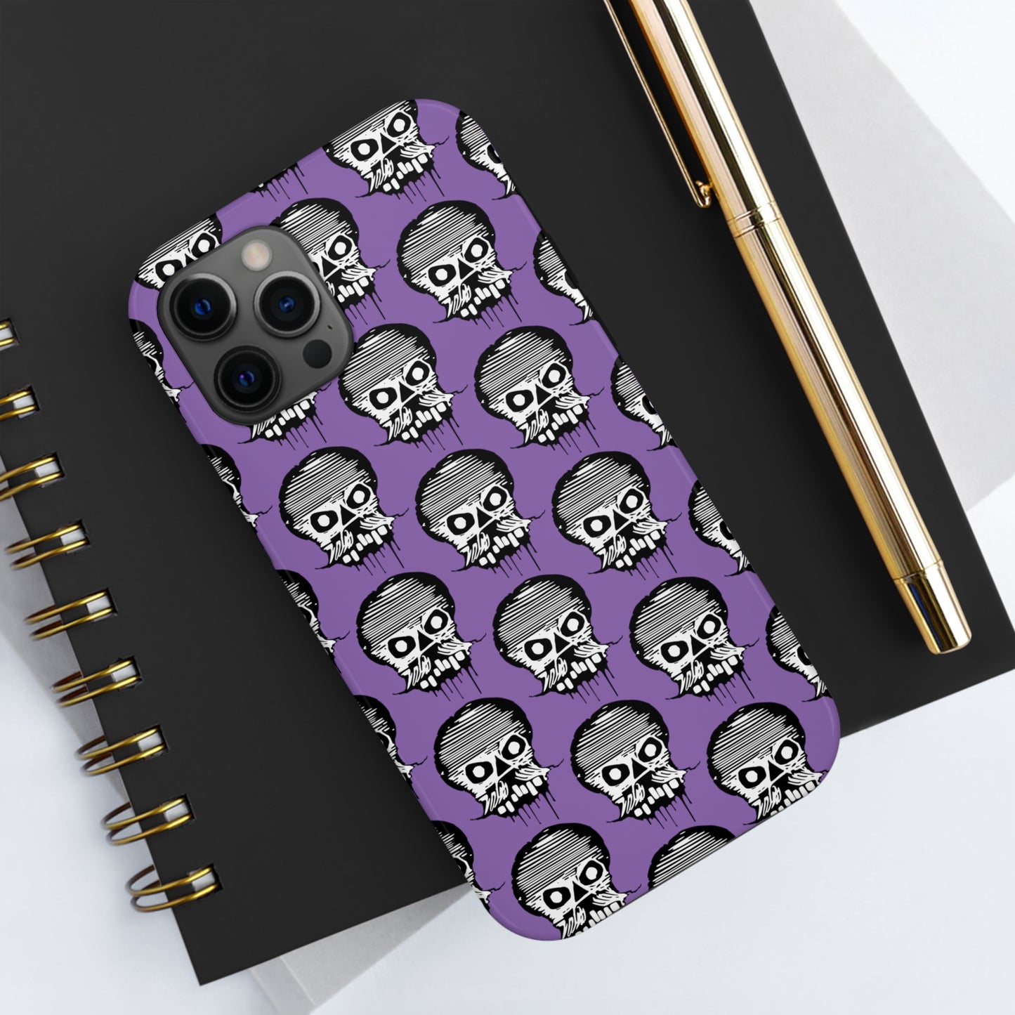 Skull Purple Tough Phone Case