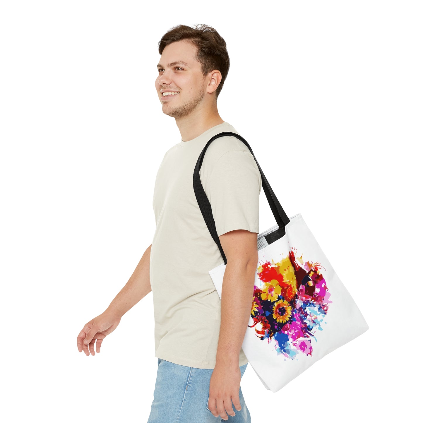 Floral Symphony Tote Bag