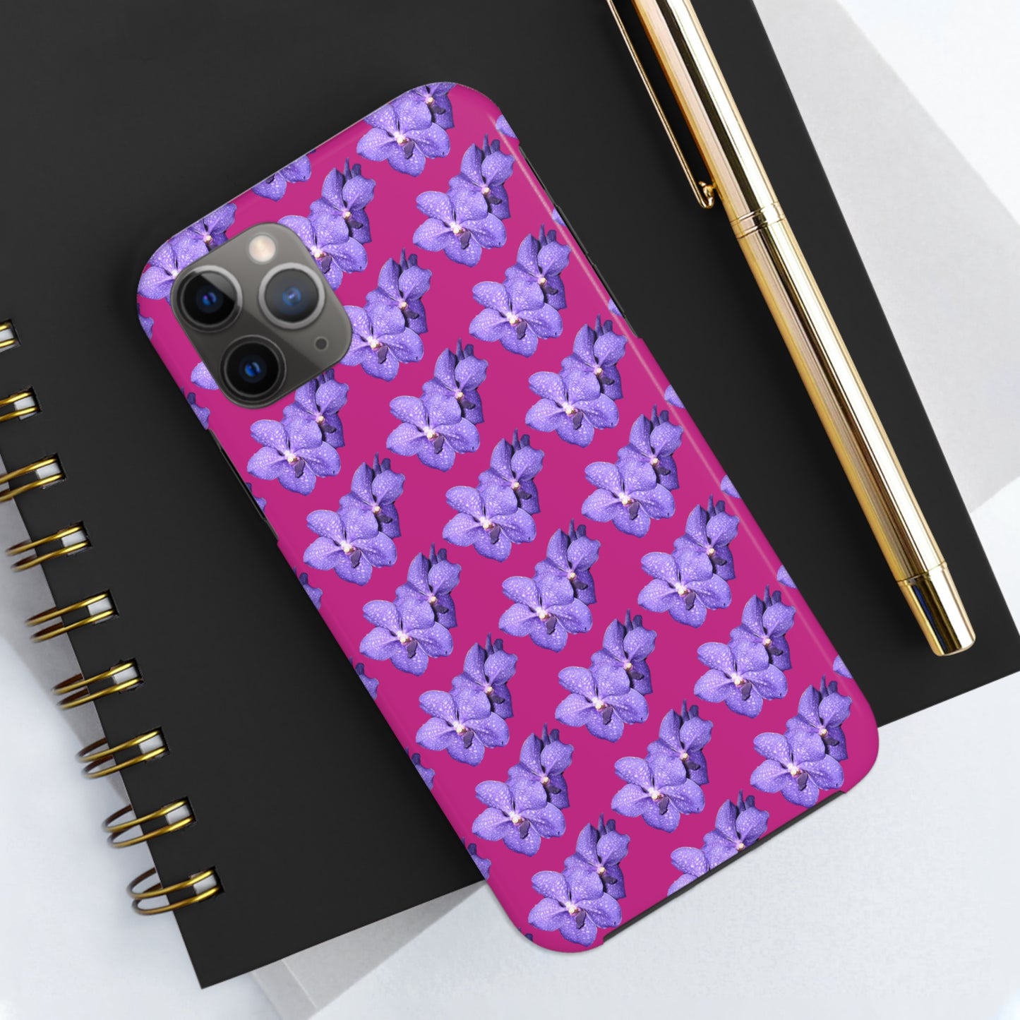 Blue Orchid Pink Tough Phone Case