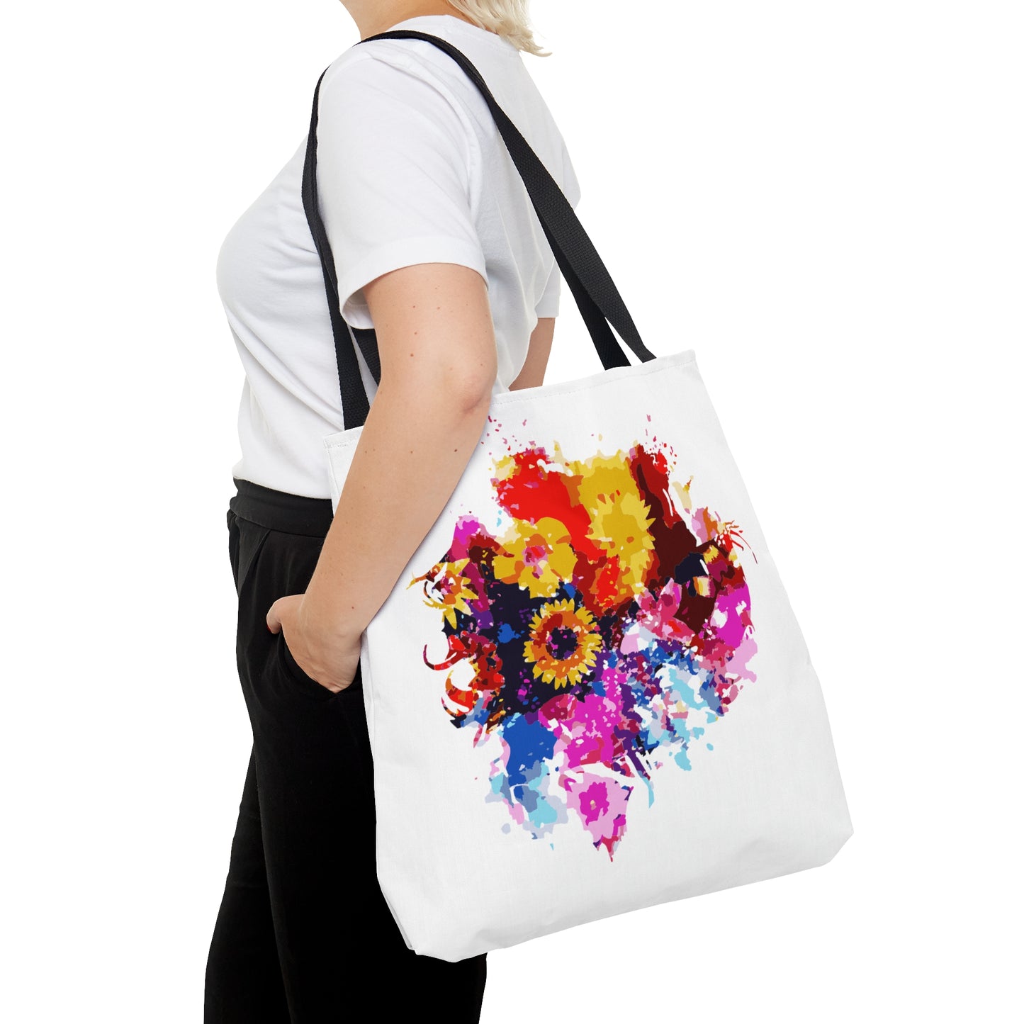 Floral Symphony Tote Bag