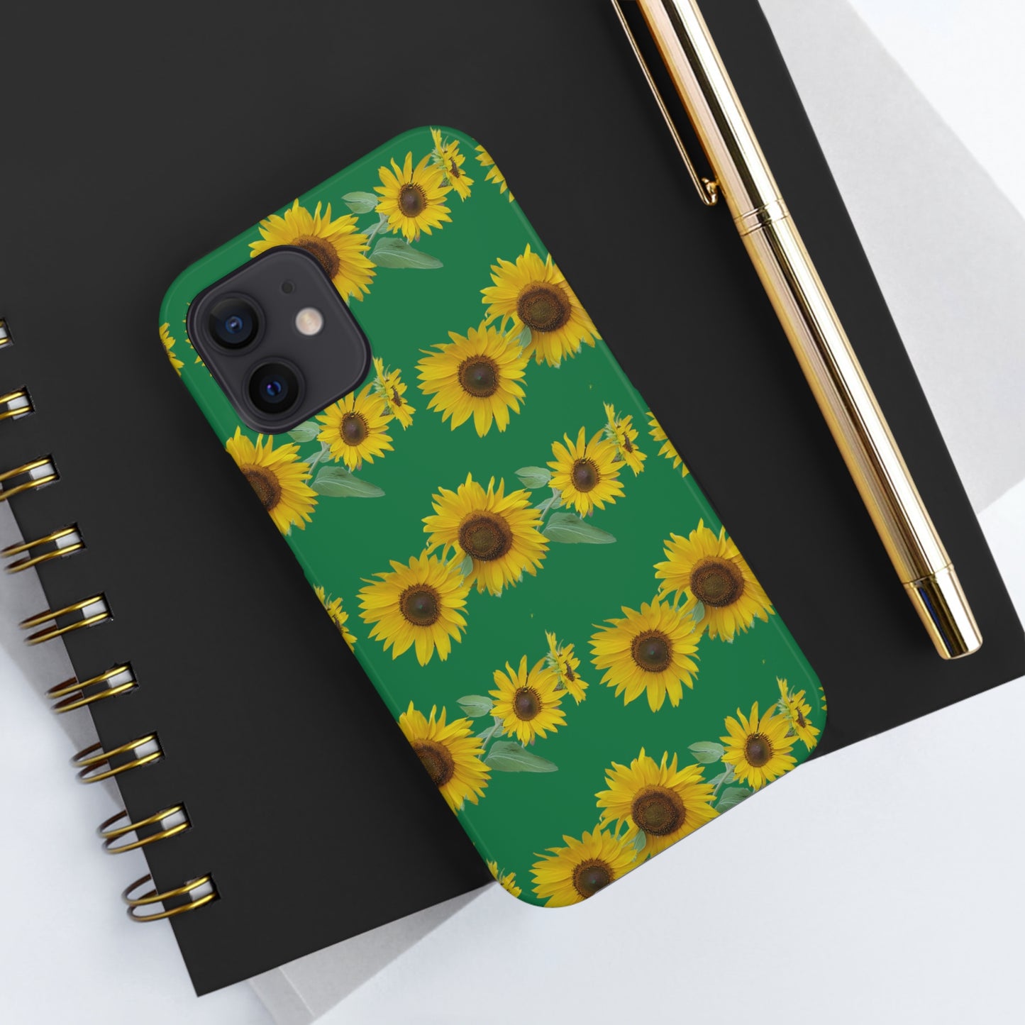 Sunflower Cluster Green Tough Phone Case