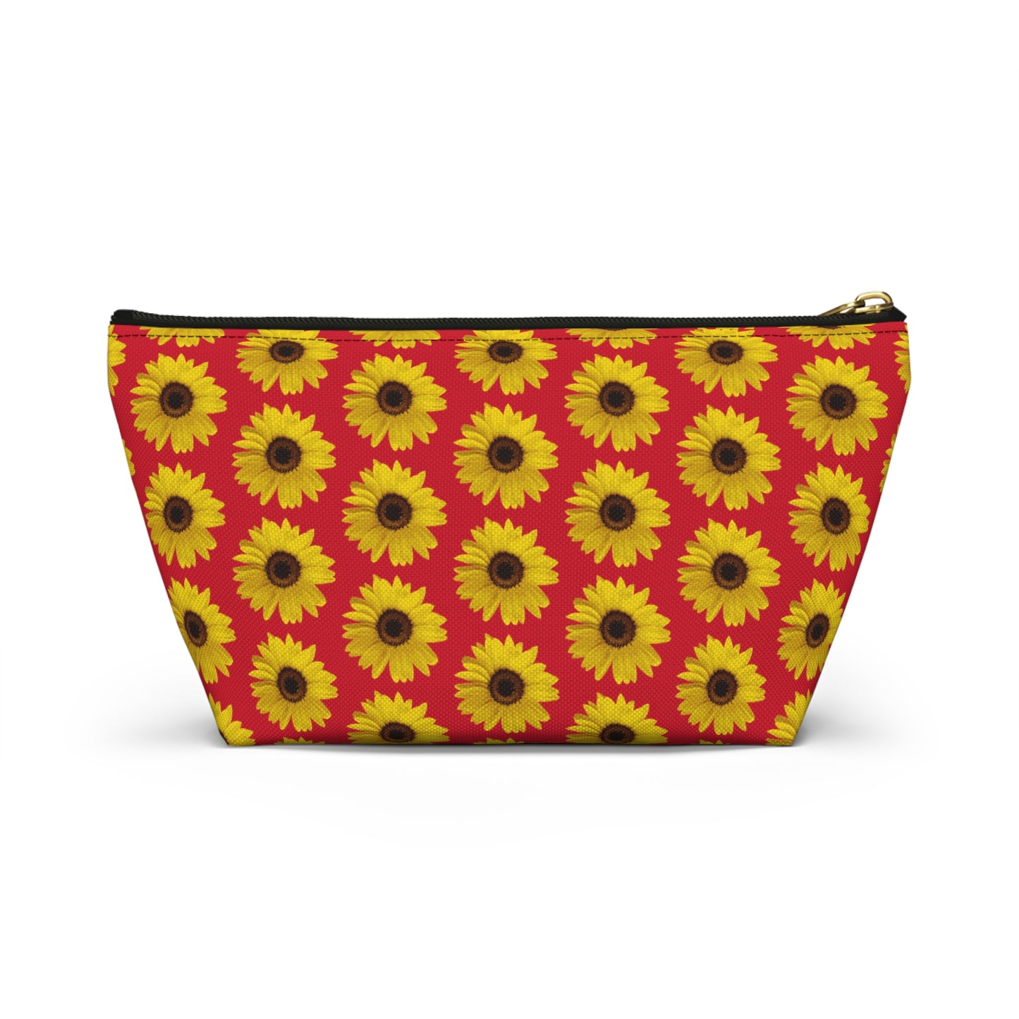 Sunflower Red Accessory Pouch w T-bottom