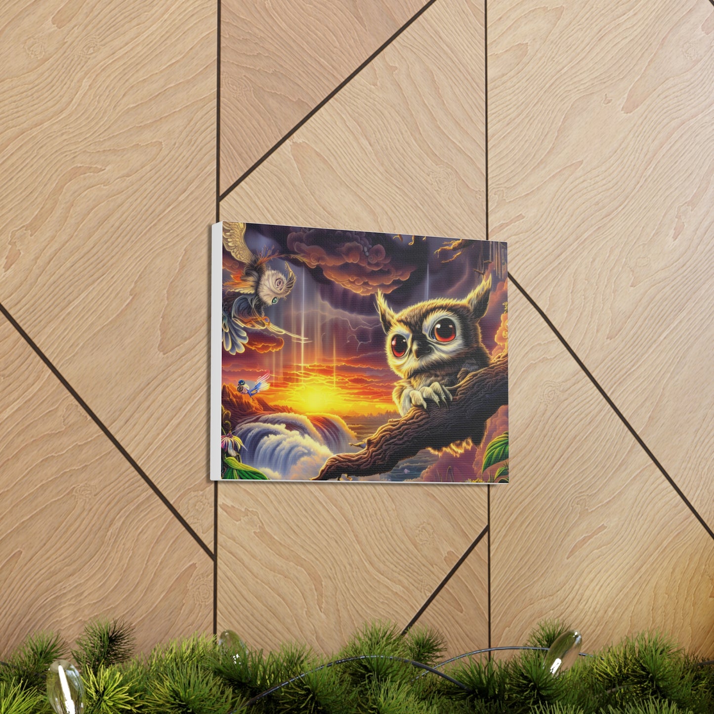 Agamemon Owl - Canvas Wall Art