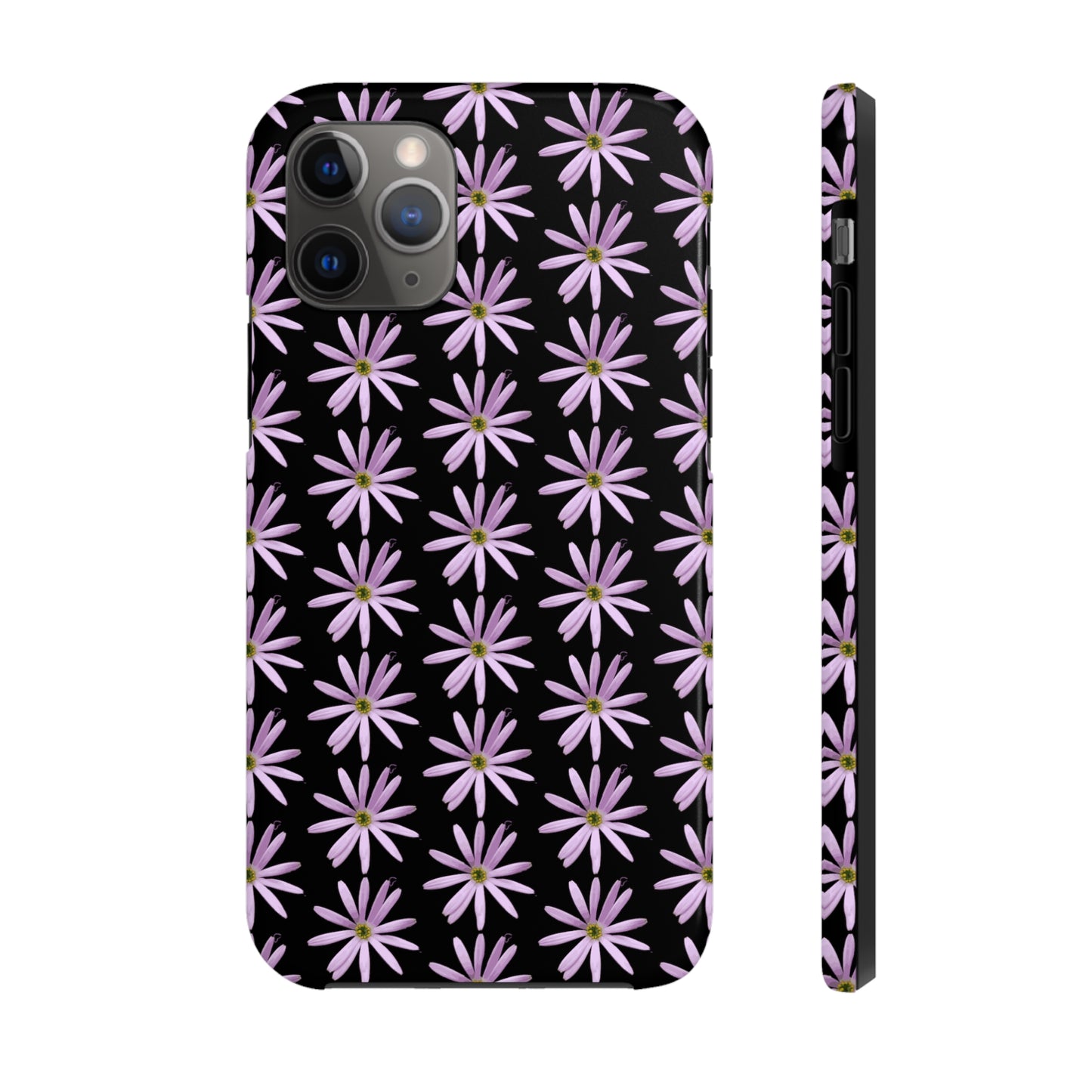 Aster Black Tough Phone Case