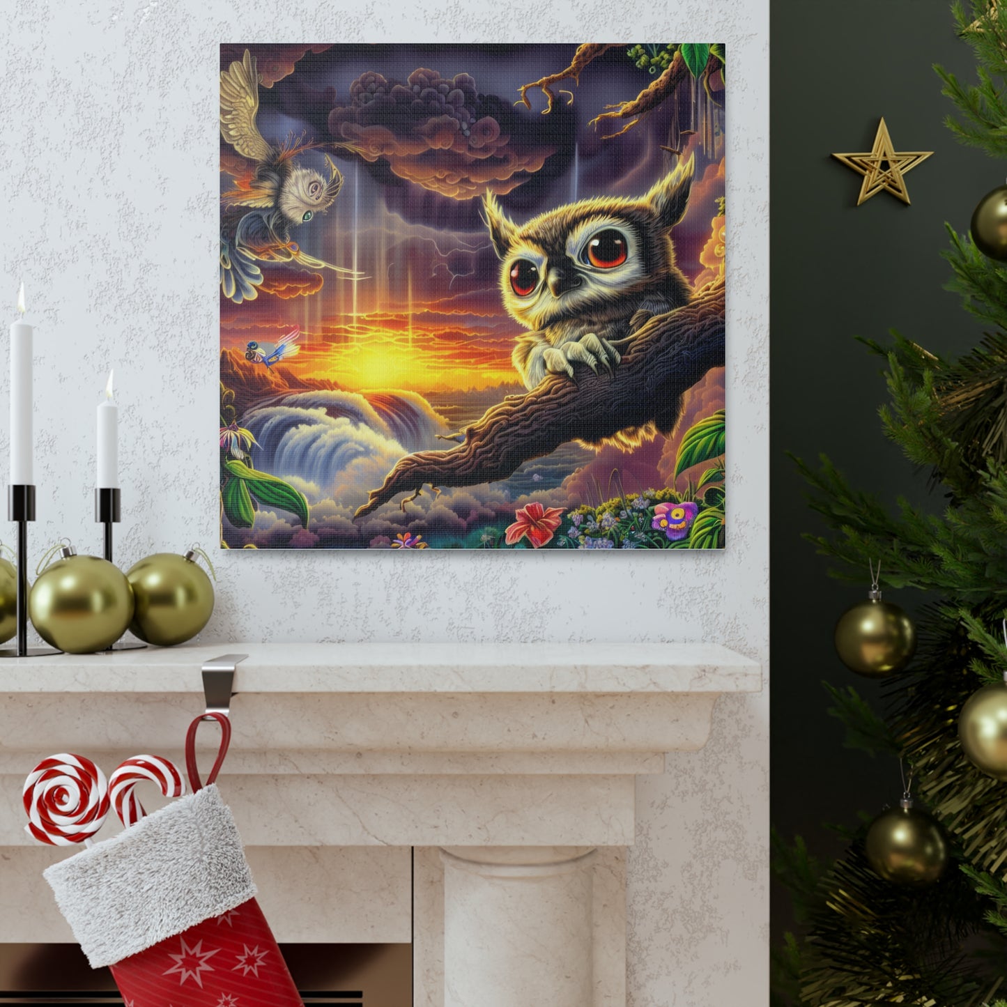 Agamemon Owl - Canvas Wall Art