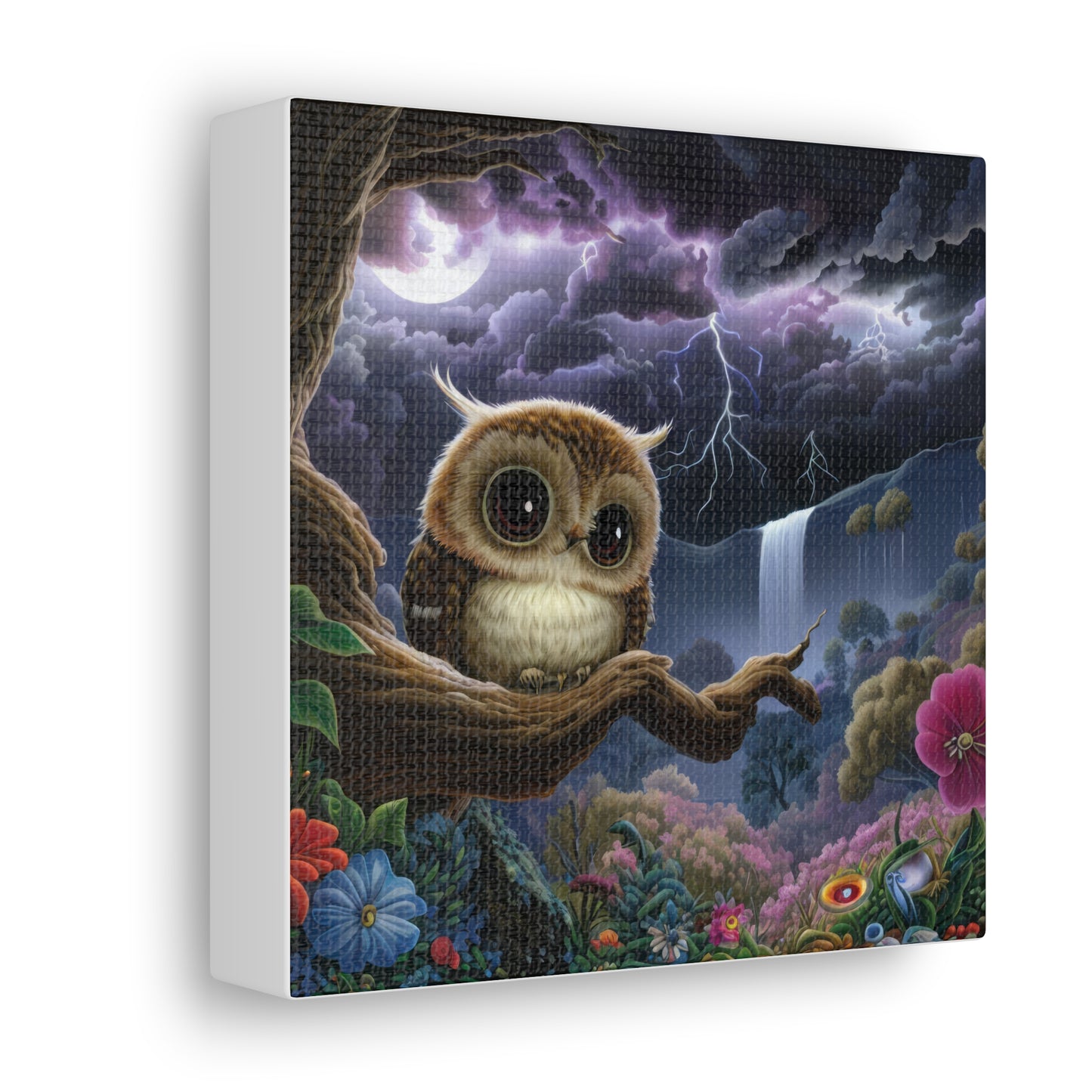 Rhode Island Owl - Canvas Wall Art