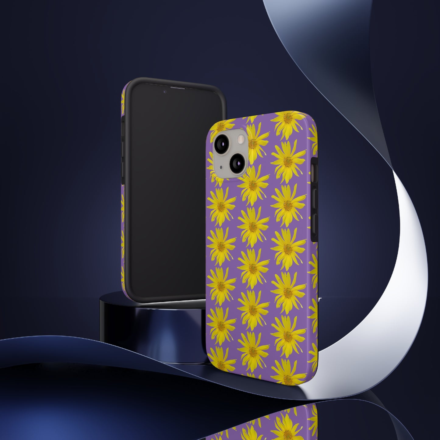 Wild Sunflower Purple Tough Phone Case