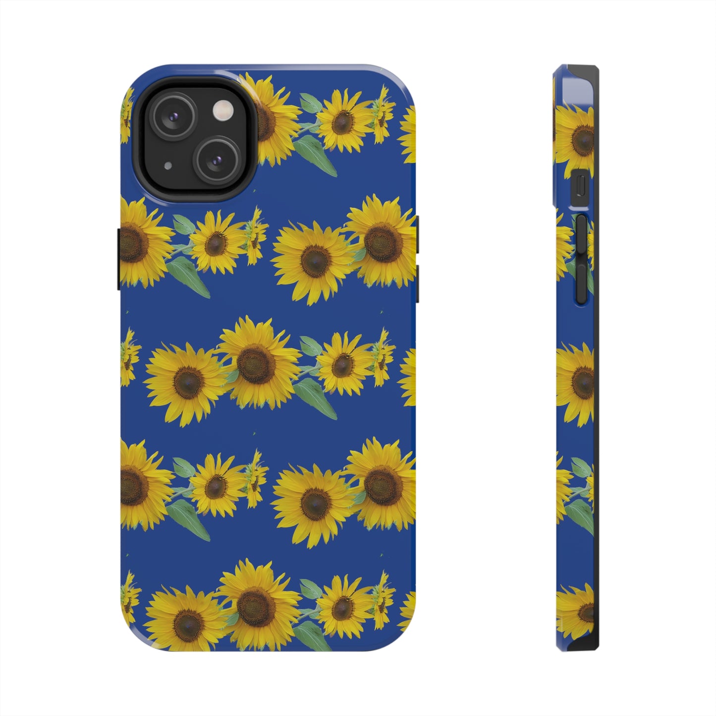 Sunflower Cluster Blue Tough Phone Case