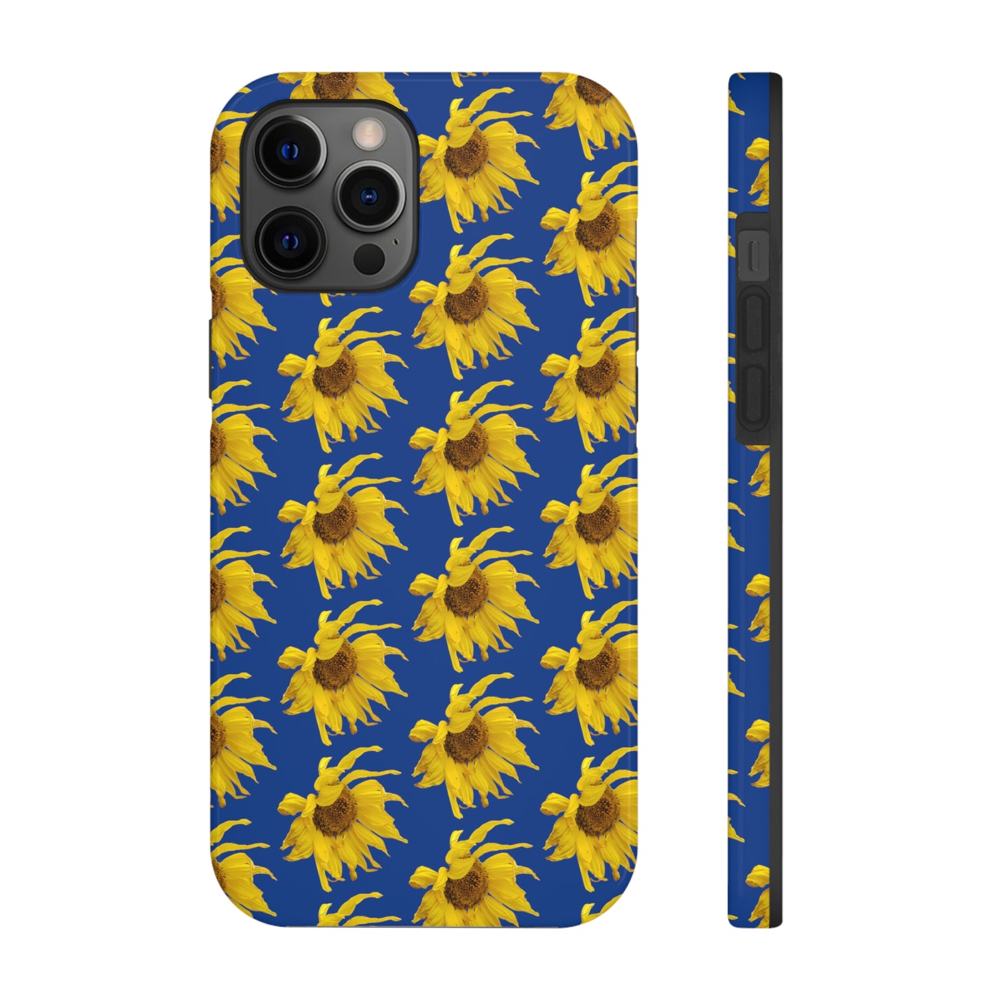 Fall Sunflower Blue Tough Phone Case