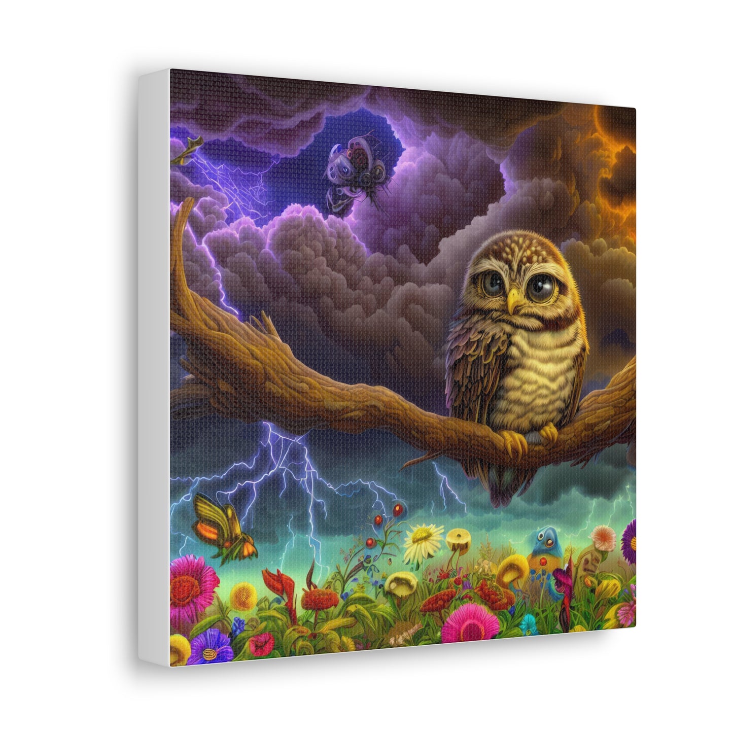 West Virginia Owl - Canvas Wall Art