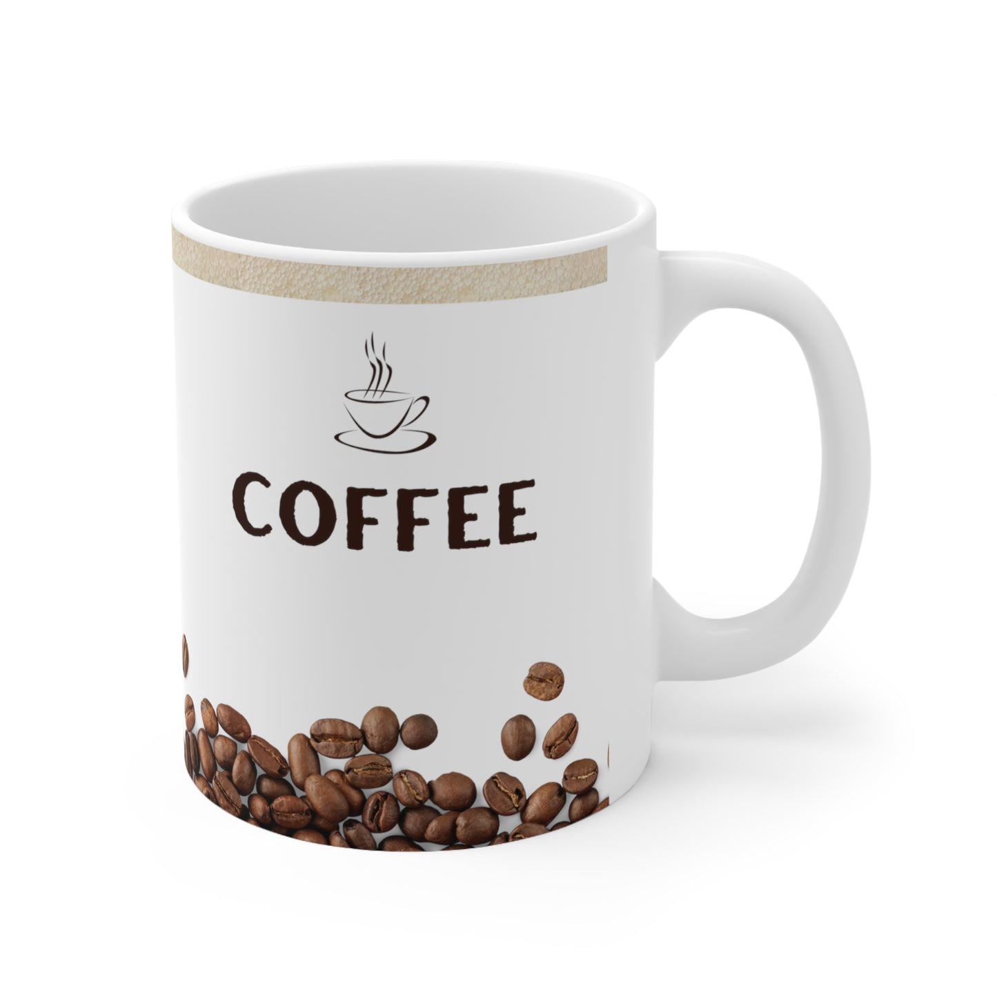 White Coffee Mug 11oz - Plain