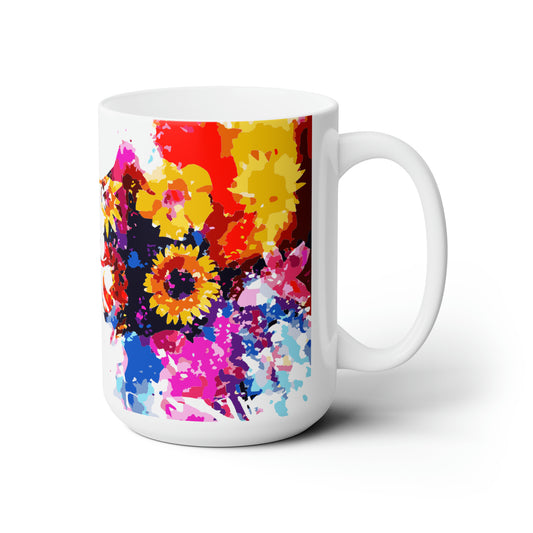 Floral Symphony Mug 15oz