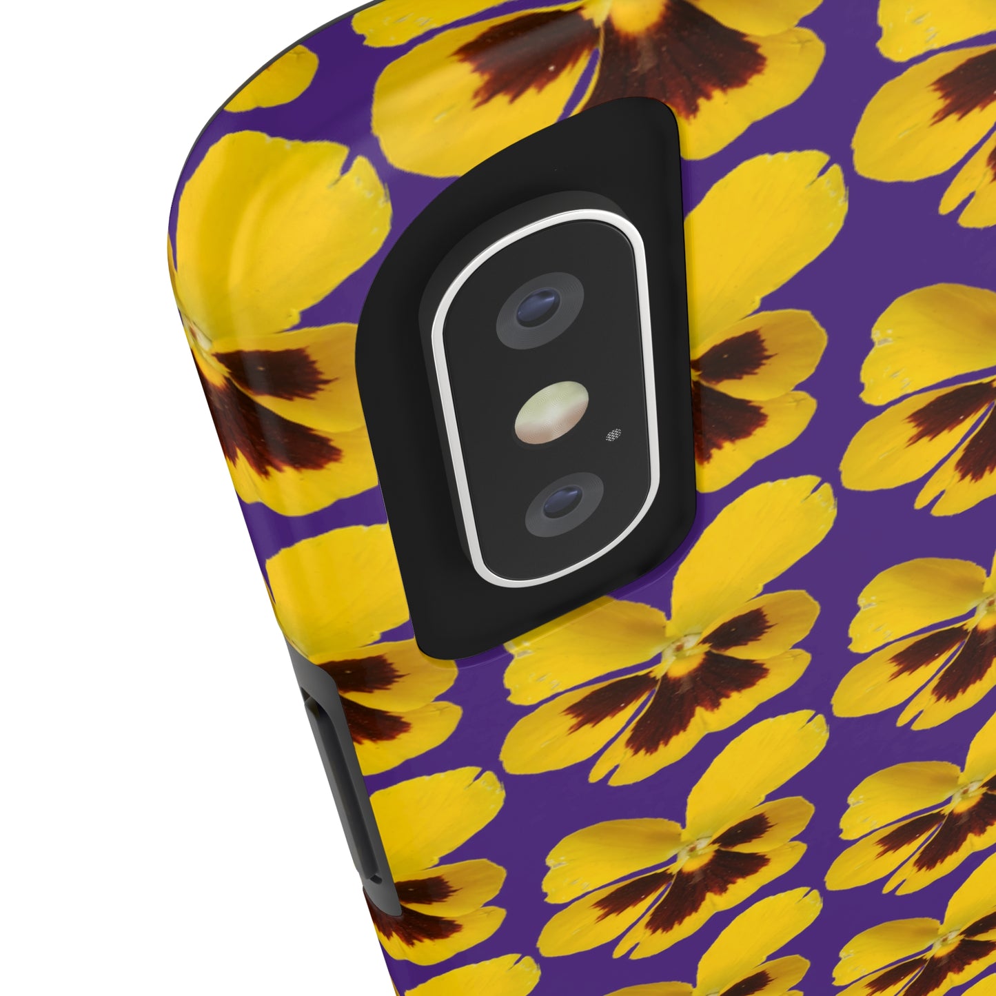 Yellow Pansy Purple Tough Phone Case