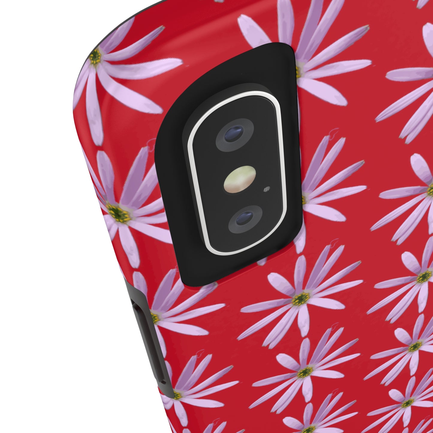 Aster Red Tough Phone Case